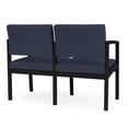 thumbnail image 5 of Lenox Steel Réception Salle d'Attente Soins de Santé Causeuse / Acier Noir / Bleu, 5 of 5