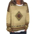 thumbnail image 1 of DPTALR Tee-Shirt Décontracté à Manches Longues Imprimé pour Femmes Printemps Automne Col Rond, 1 of 5