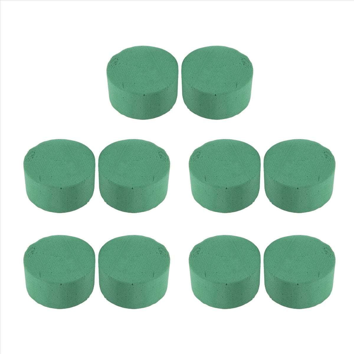 10Pcs Round Water Absorbing Floral Foam Brick for Wedding Aisle DIY Flower Arrangement