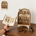 thumbnail image 2 of Wooden Books Read Counter Reading Tracker Sign For Home Library Shelf Table Bookshelf Decor 10 in x 6 in, 2 of 9
