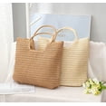 thumbnail image 7 of Kukuzhu Straw Tote Bag Summer Large Beach Bag for Women Handmade Woven Shoulder Bag Handbag for Travel Vacation 2023, 7 of 7