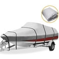 thumbnail image 4 of CCIYU Boat Cover Fits 14ft-16ft long and beam width up to 90inch 600D Oxford Heavy Duty Trailerable Cover for V-Hull,Tri-Hull,Pro-Style,Fishing,Bass Boat,Runabout-All Weather Protection Grey, 4 of 5