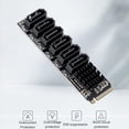 thumbnail image 4 of 2X M.2 to SATA3.0 Adapter Card, PCB 6Gbps High Speed ASM1166 M.2 PCIE to SATA Expansion Card Support 6 SATA Devices, 4 of 8
