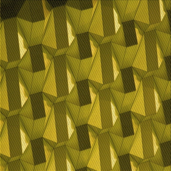 Ahgly Company Indoor Square Patterned Dark Bronze Brown Area Rugs, 7' Square