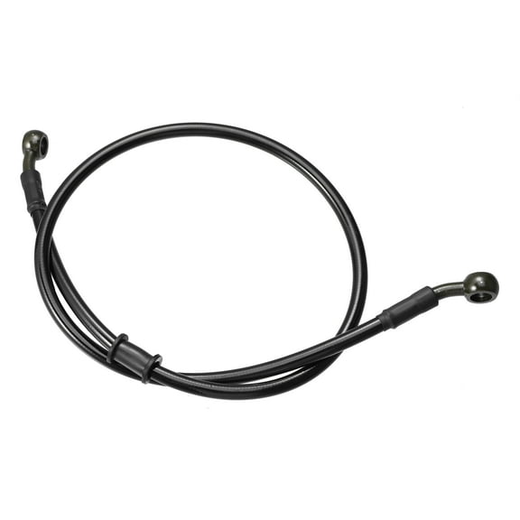 80cm 31.50" 10mm Motorcycle ATV Braided Brake Clutch Gas Oil Hoses Line Pipe Clutch Throttle Gas Line Fuel Pipe Black