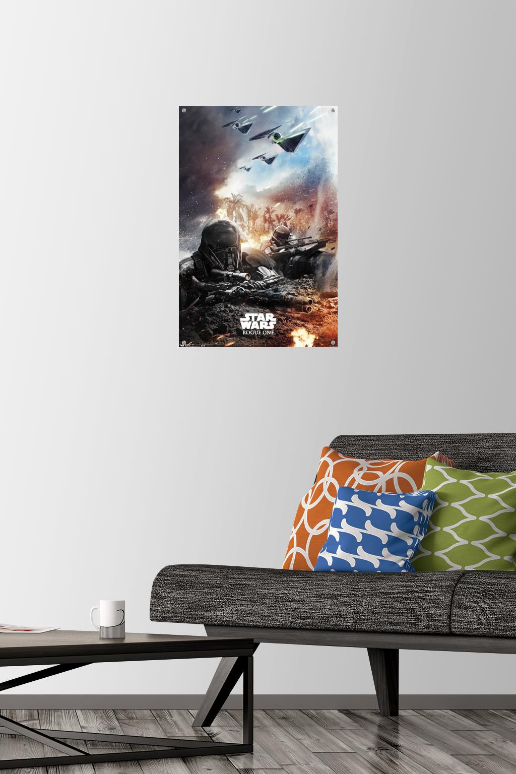 Star Wars: Rogue One - Trench Wall Poster with Push Pins, 14.725" x 22.375"