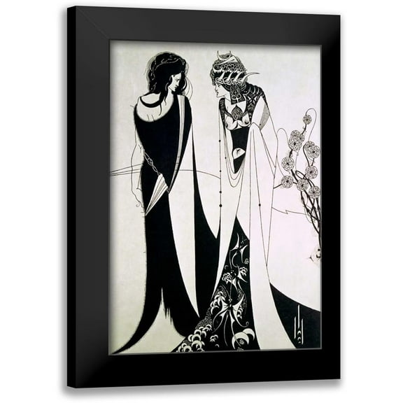Beardsley, Aubrey 11x14 Black Modern Framed Museum Art Print Titled - Salome