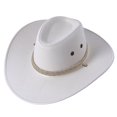 thumbnail image 2 of Cowboy Hat for Men Women Suede Hat with Strap Western Cowgirl Boys Hat for Costume Birthday Party, 2 of 4