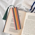 thumbnail image 4 of Kdxio Vertical Stripes Print Metal Tassel Bookmarks,Perfect Gift for Art Lovers and Bookworms Metal Bookmarks for Women, 4 of 8