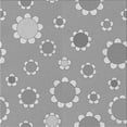 thumbnail image 1 of Ahgly Company Tapis d'Intérieur Lavable en Machine Carré Gris Transitionnel, 8 Pieds Carré, 1 of 7