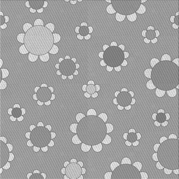 Ahgly Company Machine Washable Indoor Square Transitional Gray Area Rugs, 8' Square