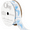 Blue, variant on Offray Ribbon, Its A Boy Light Blue 7/8 inch Ribbon, 9 feet