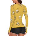thumbnail image 3 of Simpsons Women's Sunscreen Shirt Long Sleeve Workout Tops Crewneck Soft Comfy Tees Casual T-Shirt 2XL, 3 of 7