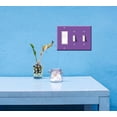 thumbnail image 5 of WIRESTER Triple 1-Gang Decorator Light Switch and 2-Gang Toggle Wall Plate/Switch Plate Cover, Solid Orchid Purple, 5 of 6
