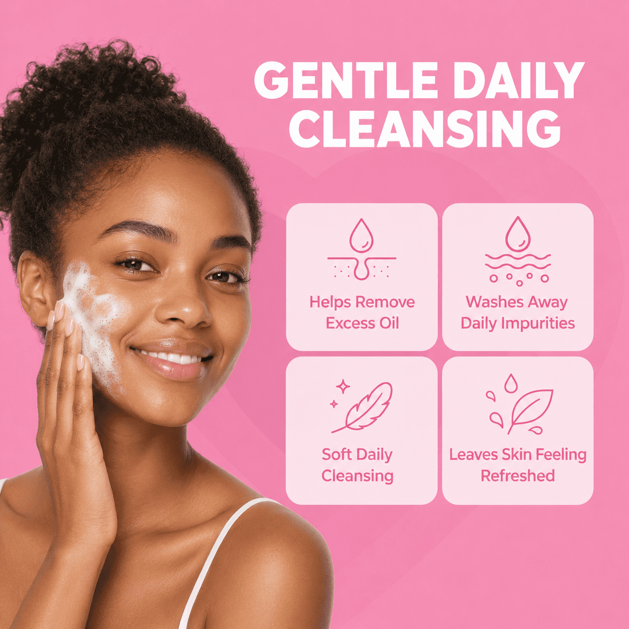 Saisze Turmeric Foaming Face Wash, Kojic Acid Facial Cleanser for