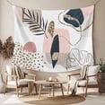 thumbnail image 2 of Pink Boho Small Tapestry for Bedroom Wall Hanging Tapestry, Vintage Ethnic Tribe Modern Abstract Art Ceiling Backdrop Tapestries Poster Blanket Wall Decor for Teens Room Living Room Dorm 23" x 28", 2 of 8