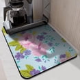 thumbnail image 4 of 18x24 Floral Dish Drying Mat - Protective & Decorative Addition to Your Kitchen Counter - High Absorbency, 4 of 7