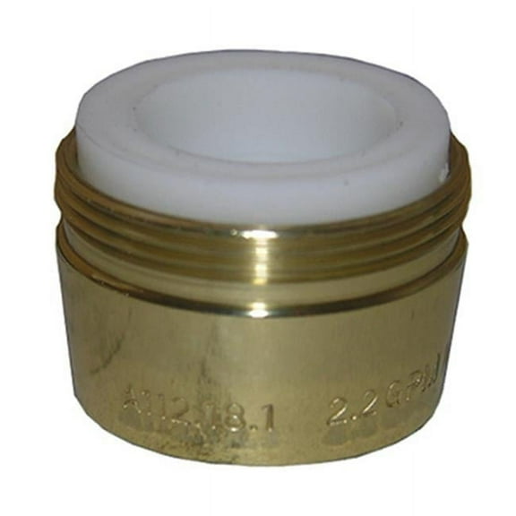 Larsen Supply Co., Inc. 09-8973 0.86 in. Dual Thread Polished Brass Aerator