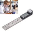 thumbnail image 1 of Règle d'Angle Numérique, Détecteur d'Angle Numérique 0 à 200mm Affichage LCD 360 Degrés pour Construction, 1 of 8