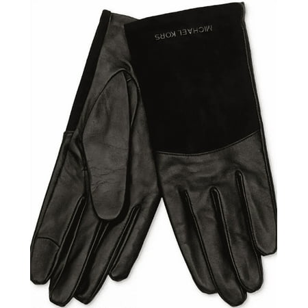 Michael Kors Women's Suede & Leather Tech Gloves, Small