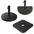 thumbnail image 6 of Pure Garden 20lb Half Round Umbrella Base for Patios and Balconies (Black), 6 of 7