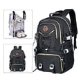 thumbnail image 2 of GobdXE Back To School Unisex Student Solid Multi Strap Tactical Backpack Large Capacity Water Resistant Daypack Size:One Size, 2 of 9