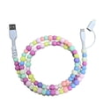 thumbnail image 1 of Matsuzay Cable de carga USB C de 1 m para, cable de carga múltiple 2 en 1, cable de carga múltiple de 1 m Cargadores de dispositivos electrónicos específicos color, 1 of 6
