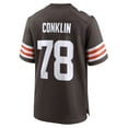 thumbnail image 3 of Men's Nike Jack Conklin  Brown Cleveland Browns Team Game Jersey, 3 of 3