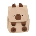 thumbnail image 3 of Mochila Capibara Mochila Ligera Portátil con Correas Ajustables Casual Caqui, 3 of 9