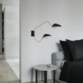 thumbnail image 3 of ECD Lighting Nordic Creative Flexible Swing Arm Alien LED Lights Wall Lamp - 40W Vintage Rotatable Wall Sconces for Home Decor, Room Decor, Restaurant, 3 of 7