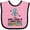 Pink and Black, variant on Inktastic Future Robot Builder Robotics Engineer Boys or Girls Baby Bib