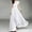 White, variant on Womens Summer Dresses Flowy Irregular Ruffle Hem Chiffon Maxi Dress Boho V-Neck Solid Color Short Sleeve Long Swing Dress Waist Closing Evening Dress Cocktail Party Dress White