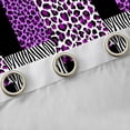 thumbnail image 4 of Castle Fairy Zebra Leopard Curtains Pack of 2 (42x84 Each),Plaid Curtains Blackout, 4 of 6
