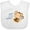 AA-White, variant on Inktastic Papa's Little Monkey Boys or Girls Baby Bib