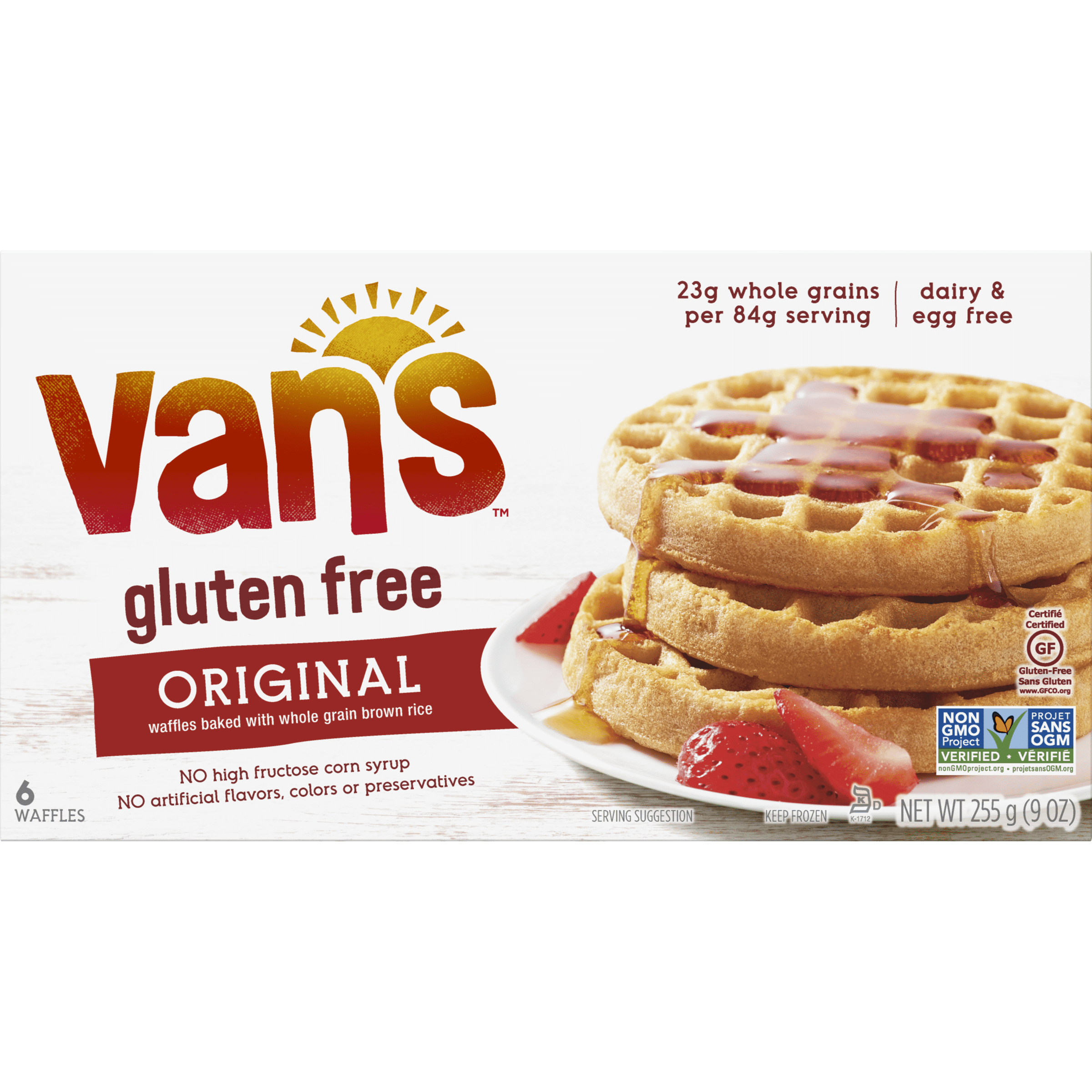Van's Gluten Free Original Waffles, 9oz 