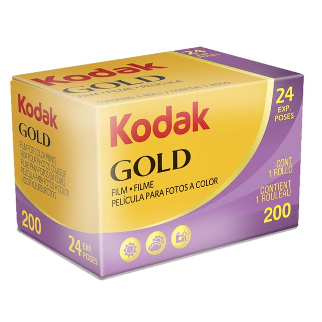 Película Kodak GOLD 200 en negativo en color, 35 mm, 24 exposiciones
