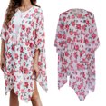 thumbnail image 3 of Kimono Playa Suelta Sin Mangas Sunnimix Traje de Baño Rojo 85x100 cm, 3 of 8