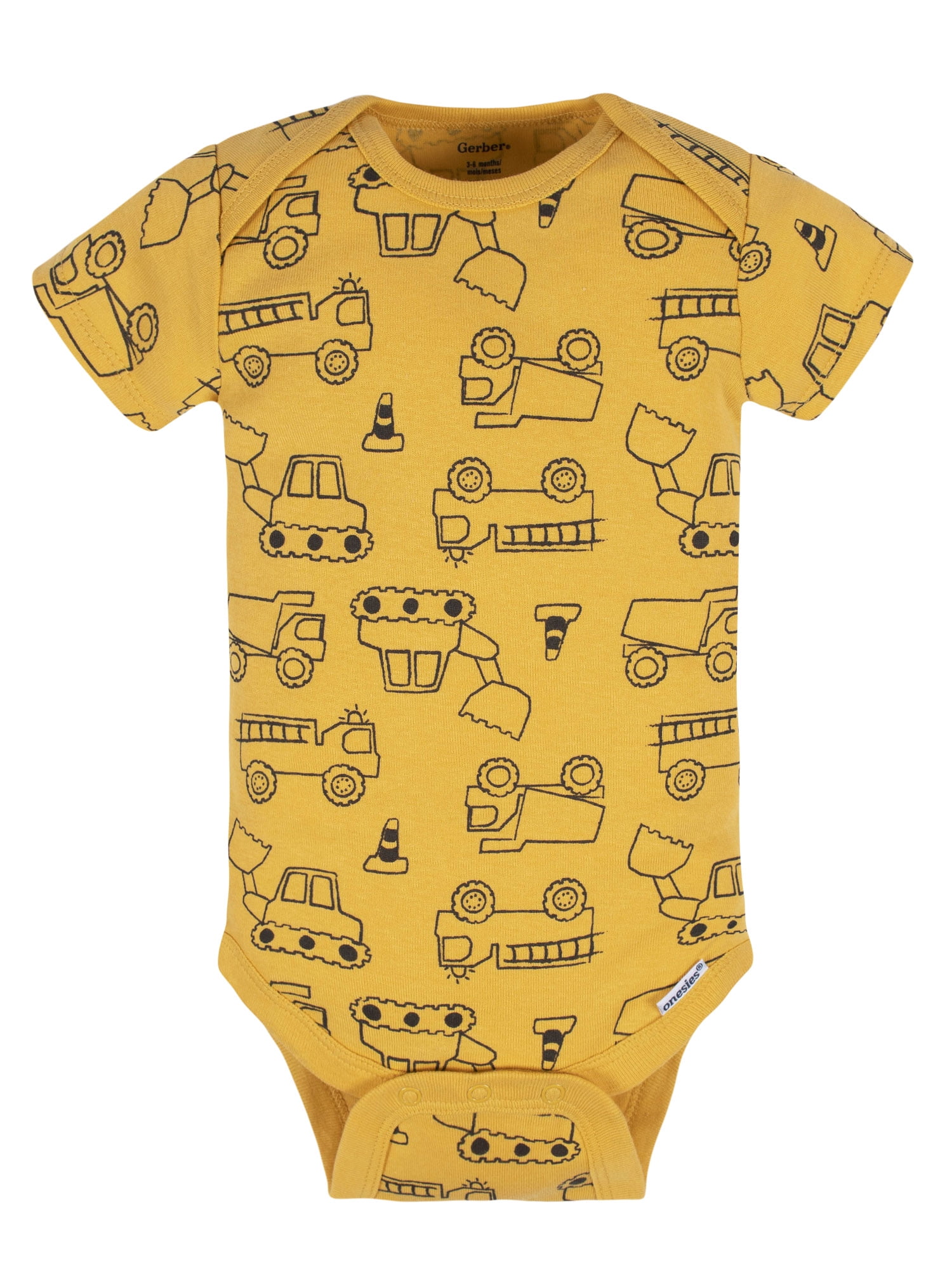 Gerber Baby Boy Short Sleeves Onesies Bodysuits, 8-Pack, Sizes Newborn-12M