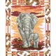 thumbnail image 5 of (6) Bordado No Impresión 9CT en Color Imitación Perla Con Cuentas Punto Cruz Tamaño Del Núcleo 35*42 Cm Kit Serie Con Bordado Cuentas para Madre E Hijo Elefante, 5 of 8
