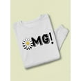 thumbnail image 3 of Omg Daisy Yellow Sweatshirt Women -Image by Shutterstock, Female 3X-Large, 3 of 4