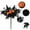 Black, variant on BGZLEU Halloween Artificial Flowers Pumpkin Bunch with Black Maple Leaves Rose Fall Flowers for Autumn Fall Gothic Floral Arrangements Fall Party Table Centerpiece Decor Decoration for Home