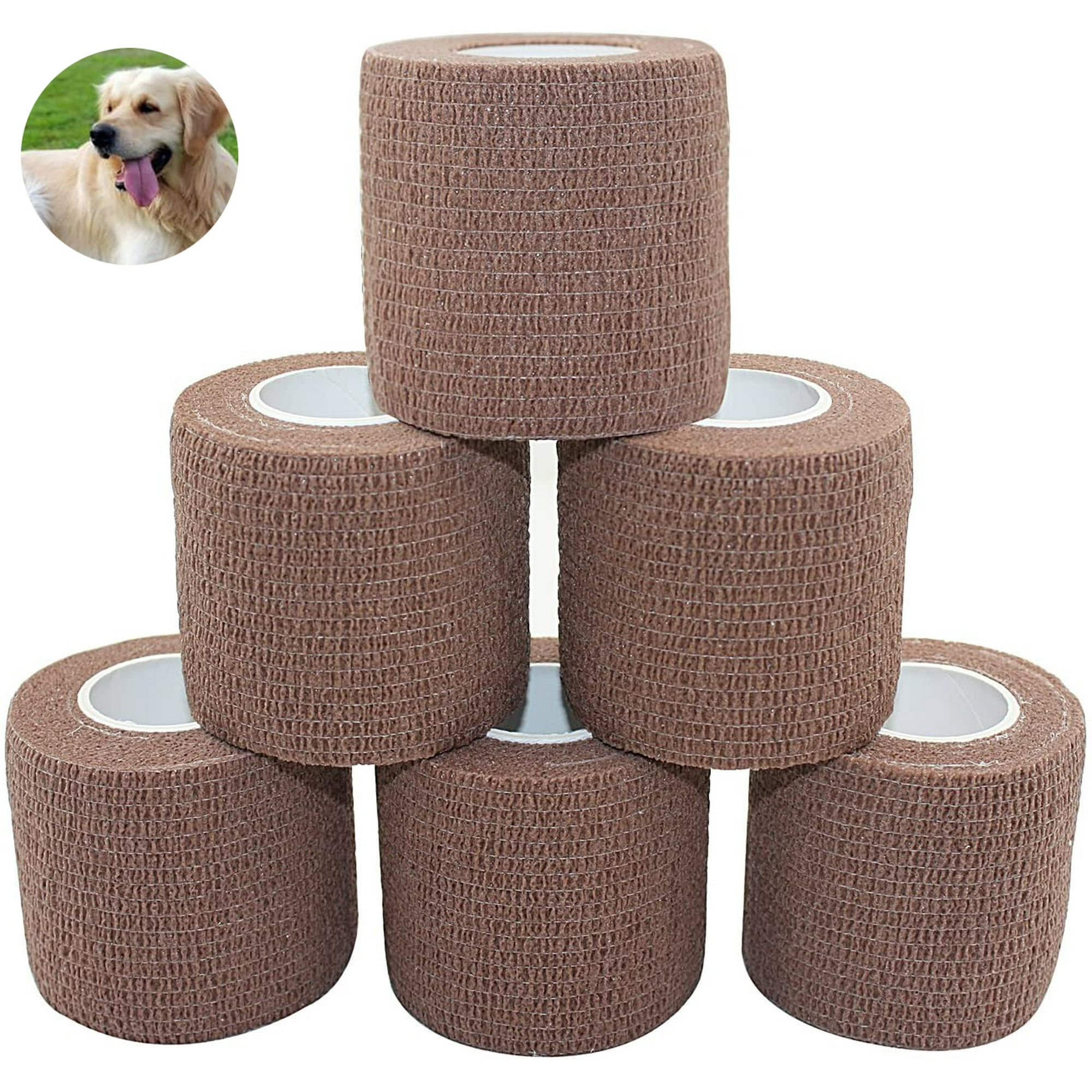 Taiwo Self Adhesive Bandage Elastic Bandage Wrist Bandage Plaster Roll Dog Bandages Animal Bandages 5 Cm X 6 Bands Other