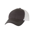 thumbnail image 2 of Richardson - Garment-Washed Trucker Cap - 111 - Charcoal/ White - Size: Adjustable, 2 of 5