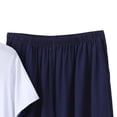 thumbnail image 5 of PIWHJQK 2 Pieces Men Pajama Set Elastic Waist Sleepwear Men's Solid Crew Neck Tee Elastic Pocket Shorts 2 Piece Pajama Men Sleepwear, 5 of 6
