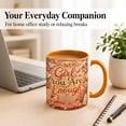 thumbnail image 4 of You Are Enough Coffee Mug, Inspirational Gift for Women, Self Love Quote Cup, Floral Heart Butterfly Design, Ceramic 11 Oz Mug, 4 of 4