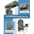 thumbnail image 6 of Homasy Outdoor Folding Camping Chair, Portable Retractable Canopy Swing Chair, 330 LBS Weight Capacity 50+ UPF Sunshade Chair, with Cup Holder & Storage Pocket, 6 of 8