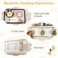 thumbnail image 6 of Costway Height Adjustable Play Kitchen Wooden Kitchen Playset with Real Lights & Sounds, 6 of 10