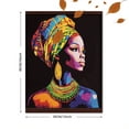 thumbnail image 3 of Colorful African Woman Canvas Wall Art， Perfect for Living Room， Bedroom， Office， Dining Room， and Hallway Decoration., 3 of 8
