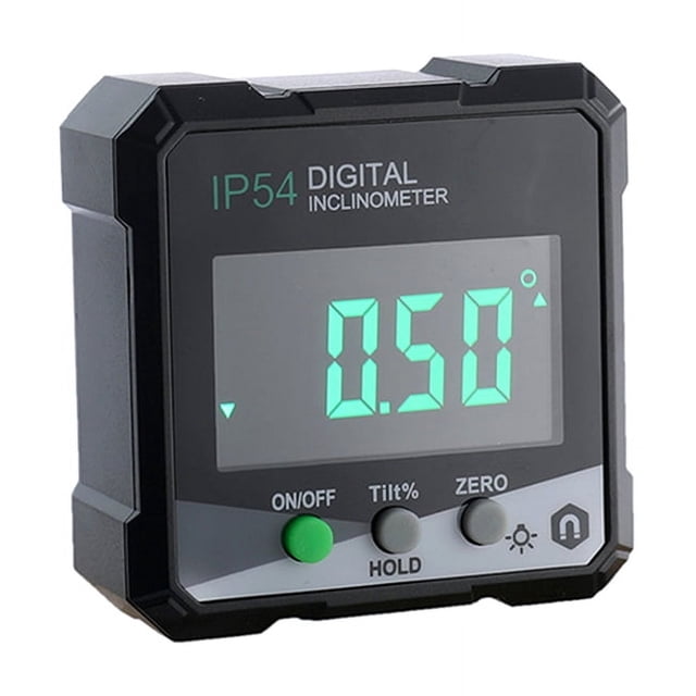 Medidor de Ángulos Digital con Base Magnética, Nivelador, Transportador, Instrumento de Medición de Ángulos para Carpintería DLW30-