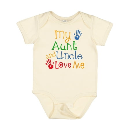 

Inktastic My Aunt and Uncle Love Me Gift Baby Boy or Baby Girl Bodysuit
